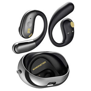 Earphone: Monster AC360 TWS Wireless Open End Earphones HiFi Sounds OWS Bluetooth 5.4 Earbuds HD Call Bluetooth Headphone