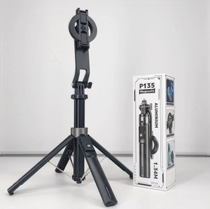 Magsafe Accessories New Zealand Chargers Wallets Mounts Top3c: P135 Magsafe Magnetic Selfie Stick Tripod with Magnetic Phone Holder & Detachable Wireless Remote