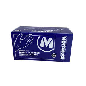 Bicycle Tools: MOTOMUCK Nitrile Powder-Free Gloves.