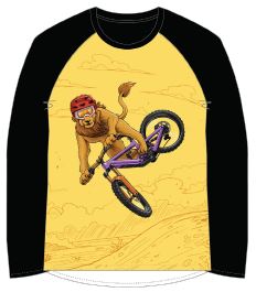 Shotgun: Kids Ride Shotgun - Kids Windproof LS MTB Jersey