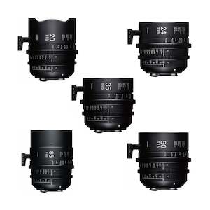 Sigma Cine FF Art Prime 5 Lens Set (EF Mount, Feet)