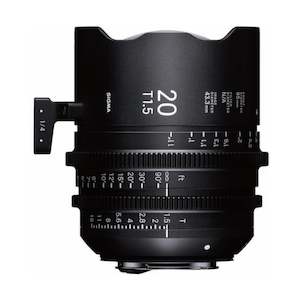 Canon Ef Mount: Sigma Cine 20mm T1.5 FF High-Speed Prime (Canon EF, Feet)