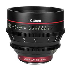 Cine Lenses: Canon EF Mount CN-E 50mm T1.3 L F Cine Lens