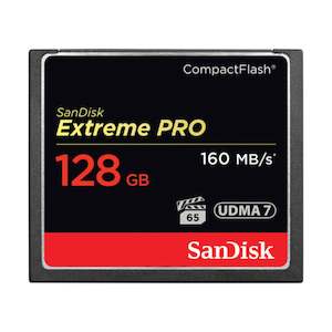 Memory Cards: SanDisk 128GB Compact Flash Memory Card