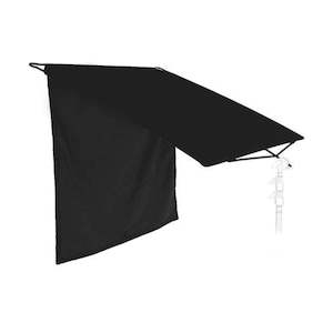 Black Textile Floppy Cutter with top hinge 4ft (122cm x 122cm)