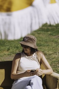 Products: Bucket Hat - Chocolate Chord - Tora Collective - Kaimoana