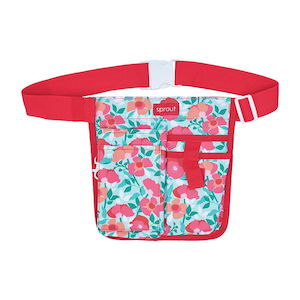 Annabel Trends: Half Waist Garden Tool Belt - Sherbet Poppies