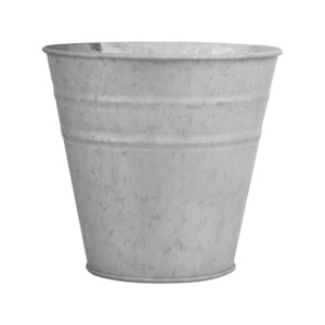 Garden Accessories: Old Zinc Flower Pot 12cm