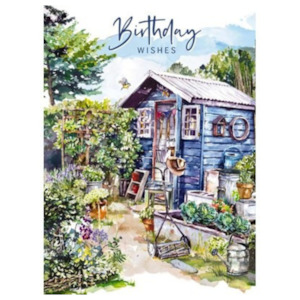 Garden Shed Birthday Card
