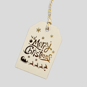 Merry Christmas Mini Swing Tag