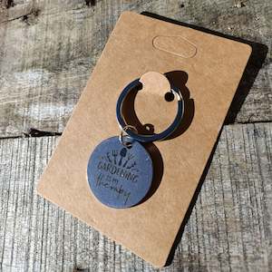 Gardening is my Therapy Keyring