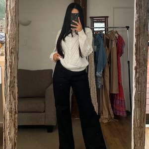 Knit Jumper: White Knit Jumper