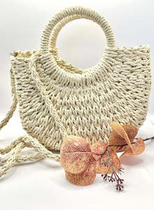 samsara-collection: Milly Natural Crossbody Mini Bag