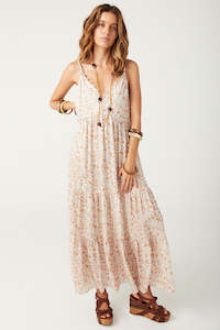 Flash Sale: Spell - Sunshine Bandit Strappy Gown - Desert Sage