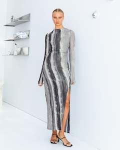 Size 14: Paper Heart-Midi Dress-Black