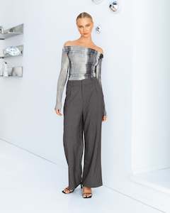 Paper Heart-Off The Shoulder Top-Black