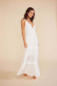 Size Small: Norah Maxi Dress-White