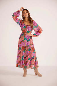 Size Xl: Zora Tiered Midi Dress