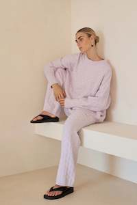 Arcaa Movement: Arcaa Movement - Sierra Knit Pants Lilac