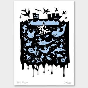 Rena - Fish Fingers Print
