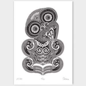Tiki Art Prints: Hei Tiki Limited Edition Print