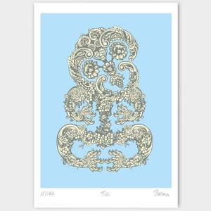 Floral Tiki Limited Edition Print