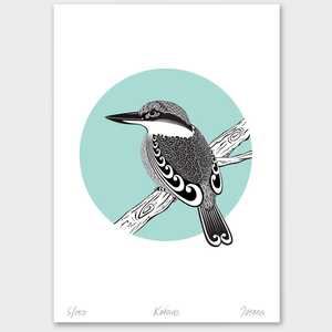 Bird Prints: Kotare Limited Edition Art Print