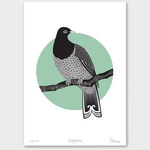 Bird Prints: Kereru Limited Edition Print