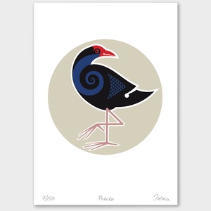 Bird Prints: Pukeko Limited Edition Print