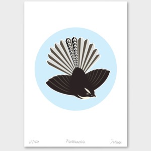 Bird Prints: Piwakawaka Limited Edition Print