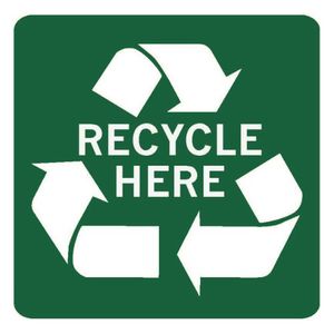 Recycle Here Label