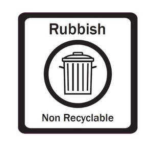 Transparent and Black Recycling Labels