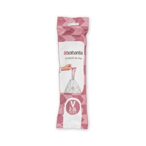 Rubbish Bags: Brabantia Code V, W, X, Y, G & O Bin Liners for 3L, 5L, 12L, 20L & 30L newIcon Pedal Bins/Bo bins