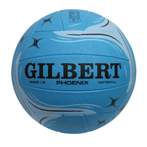 Gilbert Phoenix Rubber Netball Size 5 Blue