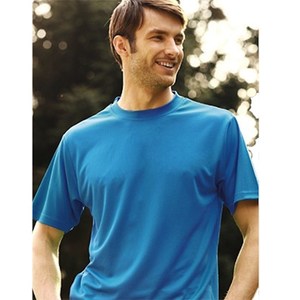 Singlets: Bocini Plain Polyester Micromesh Tee Adults