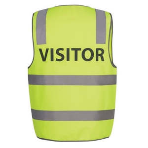 Adults Hi Vis Day/Night Visitor Safety Vest Lime
