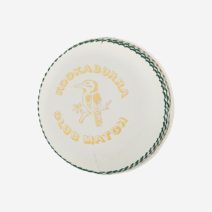 Kookaburra Club Match Cricket Ball 142g White Dozen