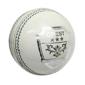Gray-Nicolls Crest 3 Star 4pc Leather Cricket Ball 156g White