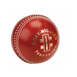 Cricket Bats: Gray-Nicolls Test Crown 156gm 2 pc Cricket Ball- Red