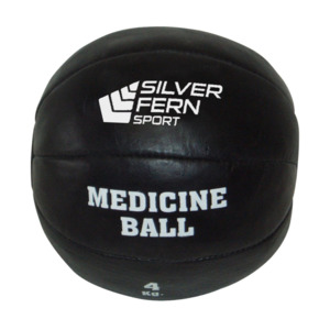 Fitness: Silver Fern Leather Medicine Ball