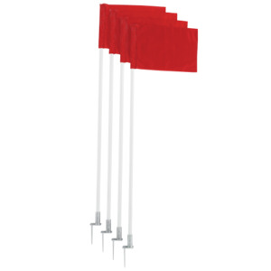 Football Training Equipment: Football Posts With Flags ( Set Of 4)