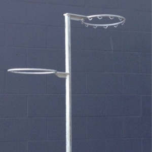 Outdoor Fixed Height Post with Added Kiwi Hoop - 50NB