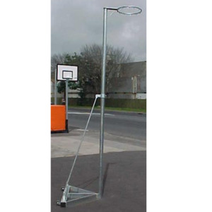 Netball Hoops Nets Goals: Outdoor Freestanding Fixed Height Netball Post - Each