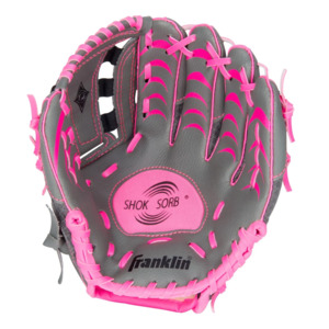 Softball Gloves: Franklin Shok-Sorb Tee Ball Glove 10.5" Pink