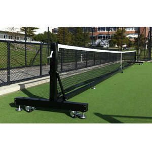 Tennis Nets Posts Systems: Mobile Deluxe Tennis System - Powdercoated Aluminium