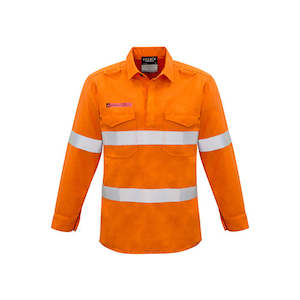 Syzmik Workwear | Mens Closed Front Hoop Taped Shirt | ZW134