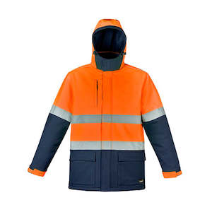 Hi Vis Wet Weather Jackets Coats: Syzmik Workwear | Unisex Hi Vis Antarctic Softshell Taped Jacket | ZJ553
