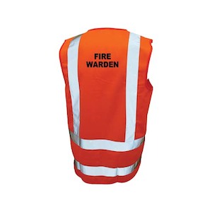 Hi Vis Vests 1: Orange Fire Warden Hi Vis Vest