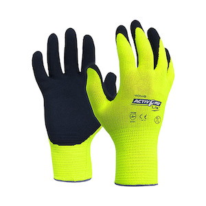 Coated Gloves: Esko | Towa Activgrip Lite Hi-Vis Gloves | 12 Pairs