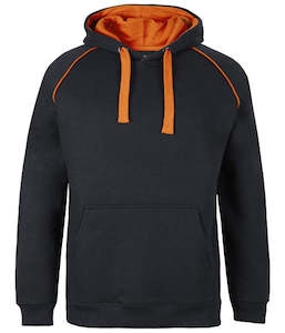 Jbs Wear: JB’s Adults Contrast Fleecy Hoodie | 3CFH | Black and Orange